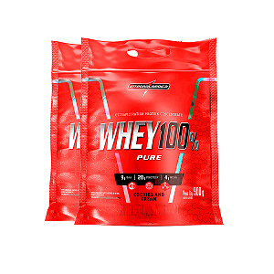 Kit 2 Whey Protein 100% Puro Integral Medica Cookies Cream 900g