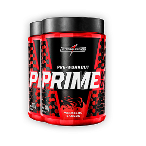 Kit 2 Pré Treino Prime Integral Medica Frutas Vermelhas 300g