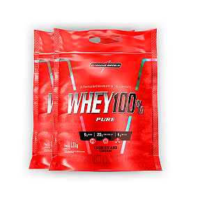 Kit 2 Whey Protein 100%Puro Integral Medica Cookies Cream 1.8Kg