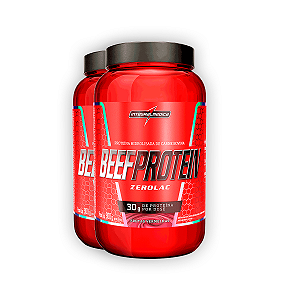Kit 2 Proteína Hidrolisada Beef Integral Medica Frutas Vermelhas 900g