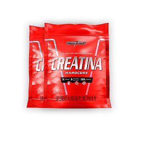 Kit 2 Creatina Monohidratada Pura Hardcore Integral Medica 1Kg