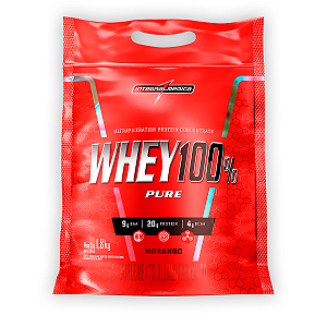 Whey Protein 100% Puro Integral Medica Morango 1.8Kg