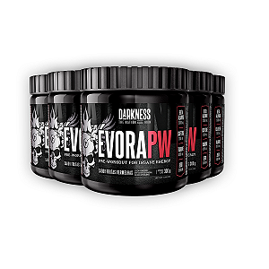 Kit 5 Pré Treino Évora V2 Darkness Frutas Vermelhas 300g