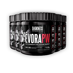 Kit 5 Pré Treino Évora V2 Darkness Limão 300g