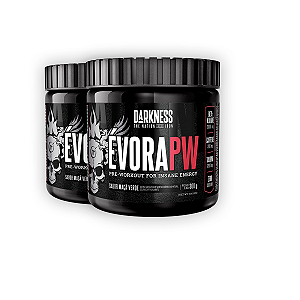 Kit 2 Pré Treino Évora V2 Darkness Maça Verde 300g