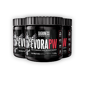 Kit 3 Pré Treino Évora V2 Darkness Maça Verde 300g