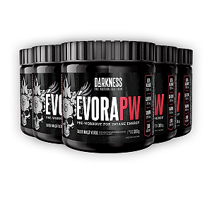 Kit 5 Pré Treino Évora V2 Darkness Maça Verde 300g