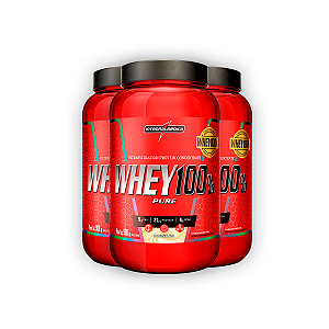 Kit 3 Whey 100% V2 Integral Medica Baunilha 900g