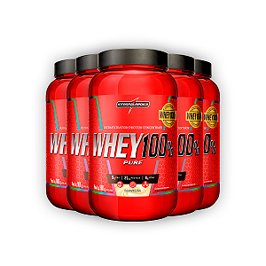 Kit 5 Whey 100% V2 Integral Medica Baunilha 900g