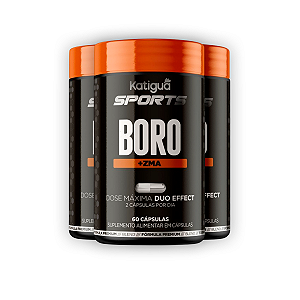Kit 3 Boro + ZMA Sports 60 Cápuslas