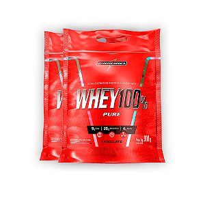Kit 2 Whey Protein 100% Puro Integral Medica Chocolate 900g