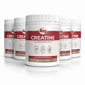 KIT 5 CREATINE Vitafor 100% Creatina Monohidratada 300g