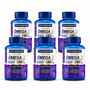 Kit 6 Ômega 3 EPA 540mg DHA 360mg Catarinense 120 cápsulas