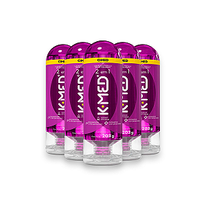 Kit 5 Lubrificante íntimo 2 em 1 K-MED Cimed Frasco 203g