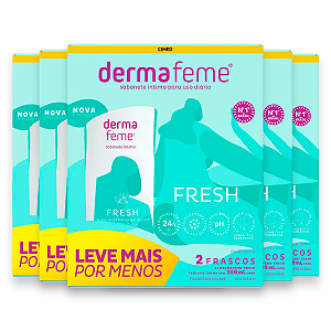 Kit 5 Sabonete íntimo Dermafeme 2 Frascos Cimed Suave 200ml