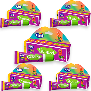 Kit 5 Carmed Hidratante Labial Incolor Cimed Fini Minho 10g