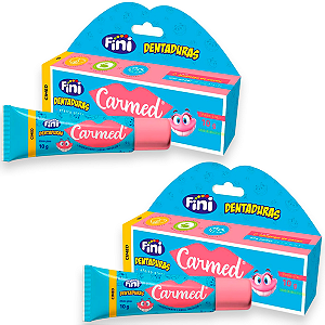 Kit 2 Carmed Hidratante Labial Incolor Cimed Fini Dentaduras