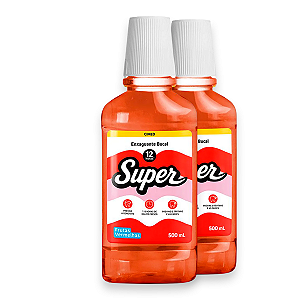 Kit 2 Enxaguante Bucal Super 12H Cimed Frutas Vermelhas 500ml
