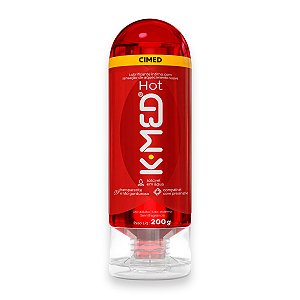 Gel Lubrificante Íntimo K-MED Hot Cimed Neutro 200g
