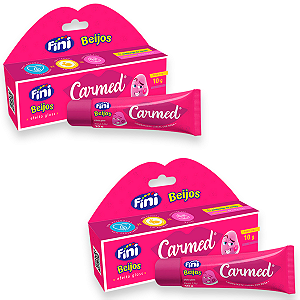 Kit 2 Carmed Hidratante Labial Cor Rosa Cimed Fini Beijos 10g