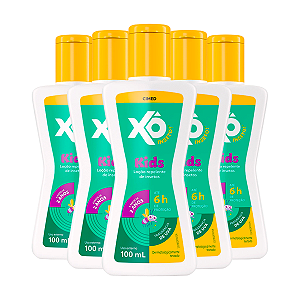 Kit 5 Repelente Xô Insetos Kids Loção Cimed Uva 100ml