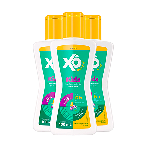 Kit 3 Repelente Xô Insetos Kids Loção Cimed Uva 100ml