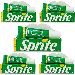 Kit 5 Carmed Hidratante Labial Incolor Cimed Sprite 10g