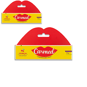 Kit 2 Carmed Hidratante Labial Incolor Cimed Cereja 10g