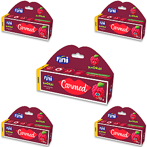 Kit 5 Carmed Hidratante Labial Com Cor Cimed Amora Intensa 10g