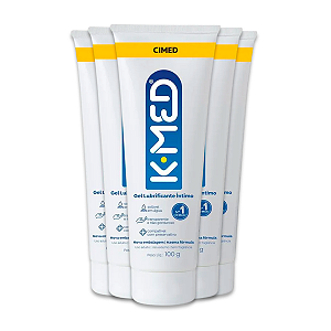 Kit 5 Gel Lubrificante Íntimo K-MED Cimed Neutro 100g