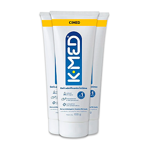 Kit 3 Gel Lubrificante Íntimo K-MED Cimed Neutro 100g