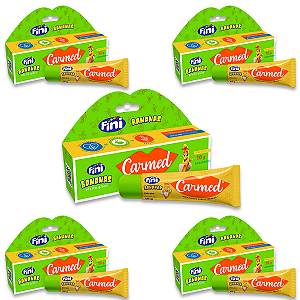 Kit 5 Carmed Hidratante Labial Incolor Cimed Bananas 10g
