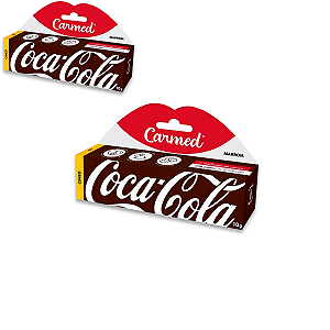Kit 2 Carmed Hidratante Labial Cimed Coca Cola Marrom 10g