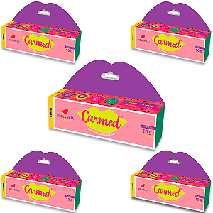 Kit 5 Carmed Hidratante Labial Incolor Cimed Melancia 10g