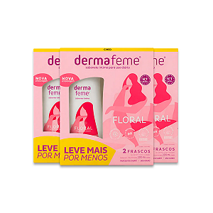 Kit 3 Sabonete Líquido Íntimo Dermafeme Floral Cimed 200ml