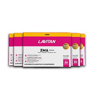 Kit 5 ZMA Femme Lavitan 30 Comprimidos