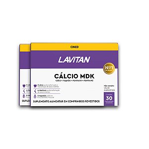 Kit 2 Cálcio MDK Lavitan 30 Comprimidos Revestidos