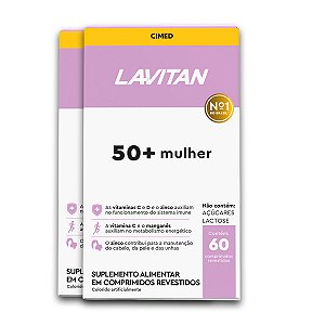 Kit 2 Multivitamínico Mulher 50+ Lavitan 60 Comprimidos