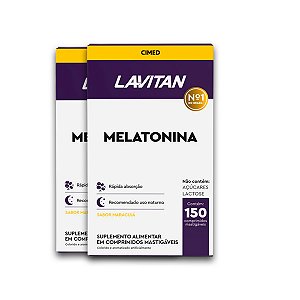 Kit 2 Melatonina Lavitan 150 Comprimidos Maracujá