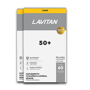 Kit 2 Multivitamínico 50+ Lavitan 60 Comprimidos Revestidos