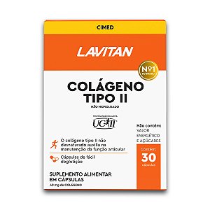 Colágeno Tipo II Lavitan 30 Cápsulas