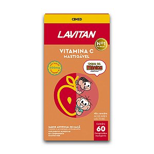 Vitamina C Lavitan 60 Comprimidos Mastigáveis Maçã