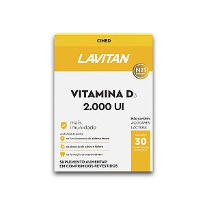 Vitamina D3 Lavitan 2000UI 30 Comprimidos Revestidos