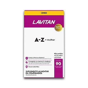 Multivitamínico A-Z Mulher Lavitan 90 Comprimidos