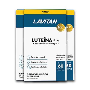 Kit 3 Luteína Lavitan 60 Cápsulas