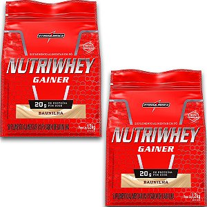 Kit 2 NutriWhey Gainer Whey Protein Integral Medica Baunilha 1,2kg