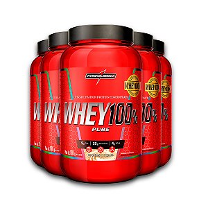 Kit 5 Whey 100% Puro Integral Medica Cookies and Cream 900g