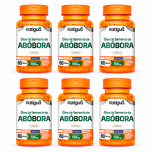Kit 6 Óleo de Semente de Abóbora Katiguá 1000mg 60 Cápsulas