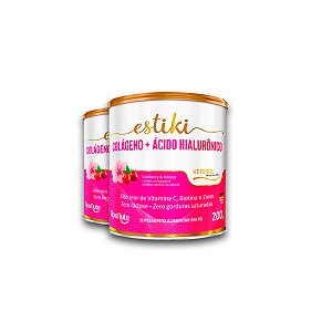 Kit 2 Colágeno Hialurônico Apisnutri Cranberry Hibisco 200g