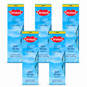 Kit 5 Body Splash Nas Nuvens Hidratante Cimed 200ml
